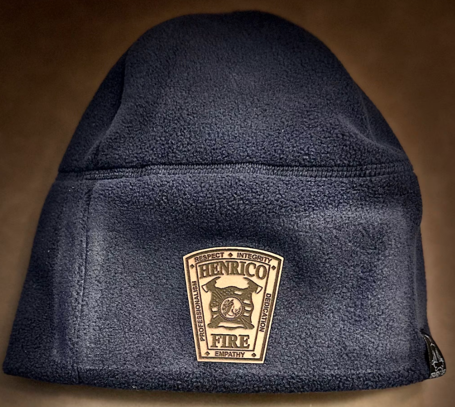 Custom Leather Patch Fleece Beanies