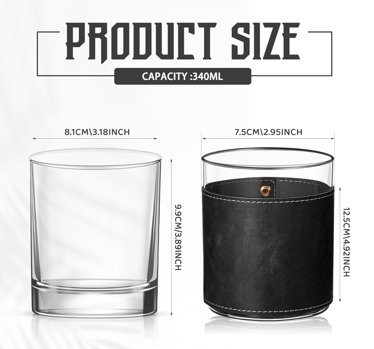 Leather Wrapped Whiskey Glasses