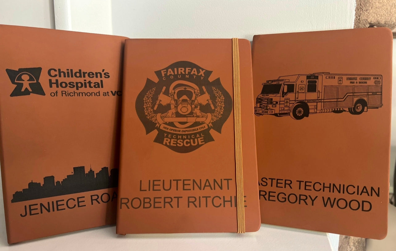 Laser Engraved Notepads - Center of the Universe Woodworking & Engraving