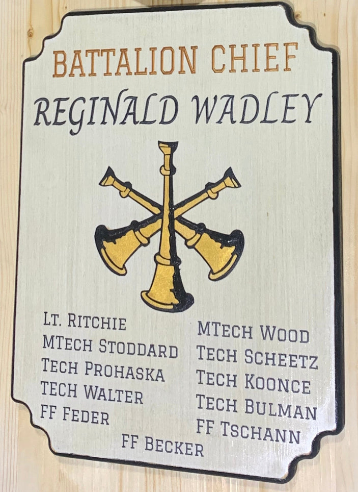 Promotion / Award / Retirement Plaque - Center of the Universe Woodworking & Engraving