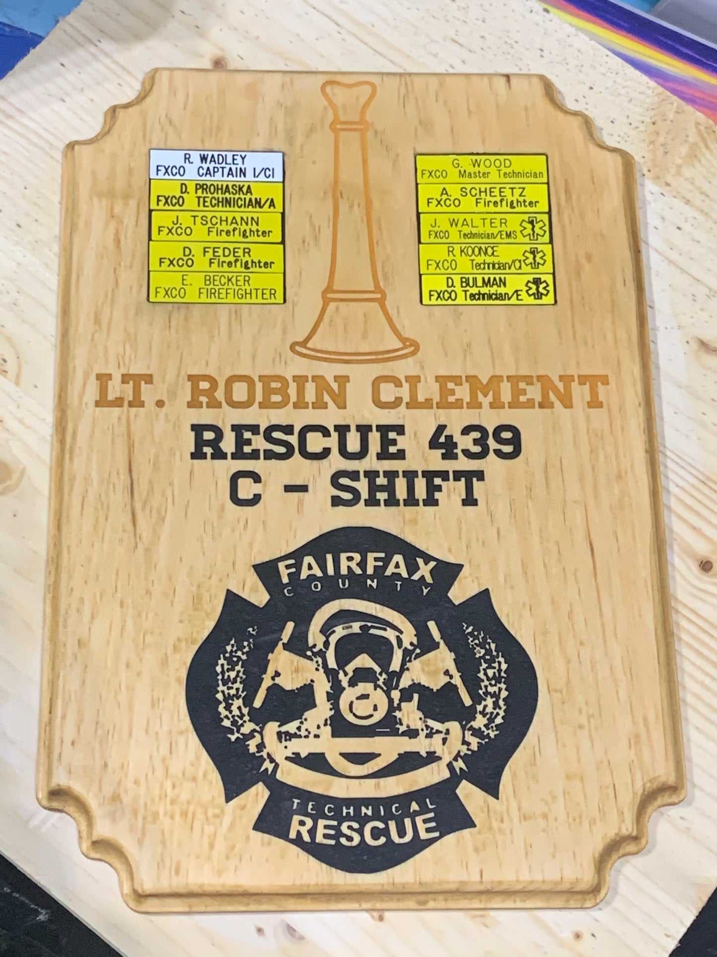 Promotion / Award / Retirement Plaque - Center of the Universe Woodworking & Engraving