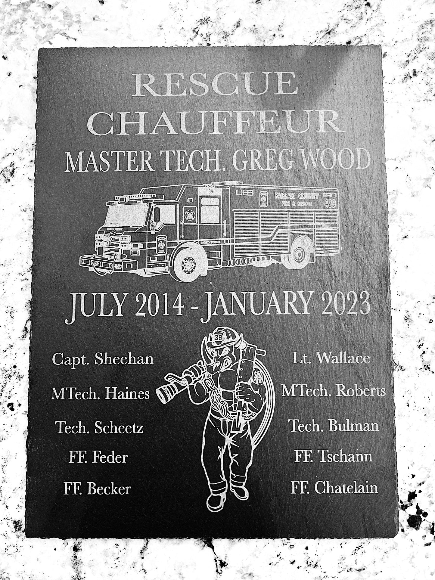 Promotion / Award / Retirement Plaque - Center of the Universe Woodworking & Engraving