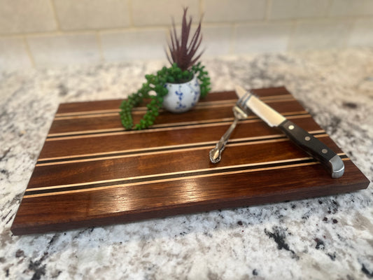 16" x 9 1/2"  Exotic Wood Cutting Board / Serving Board