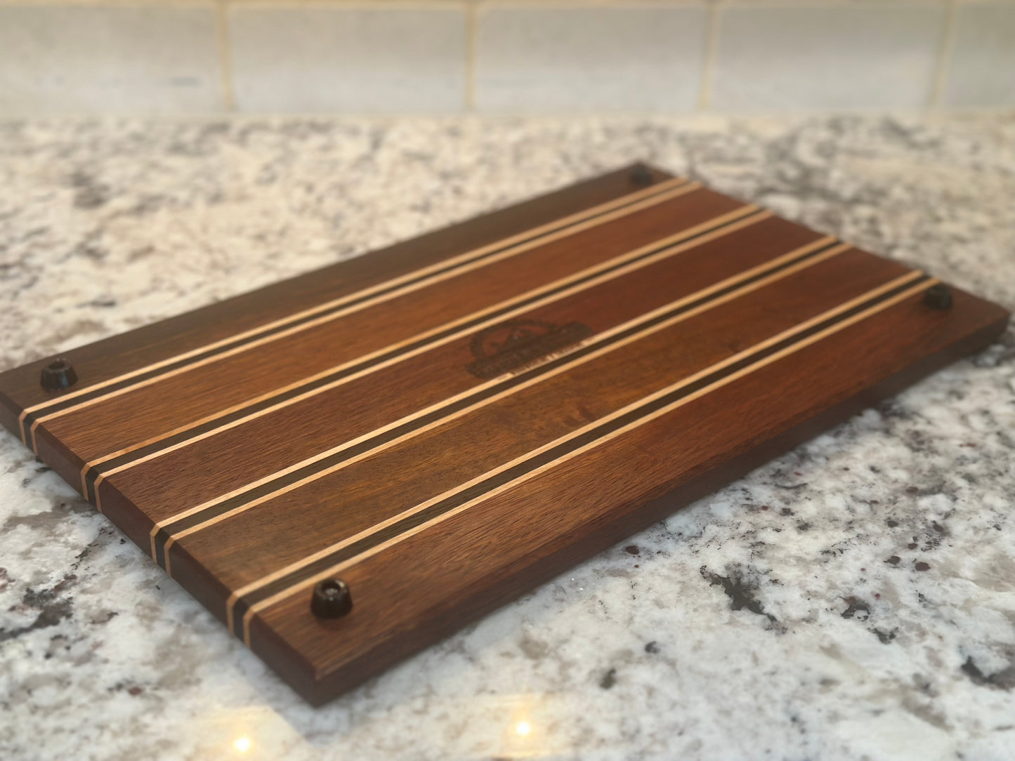 16" x 9 1/2"  Exotic Wood Cutting Board / Serving Board