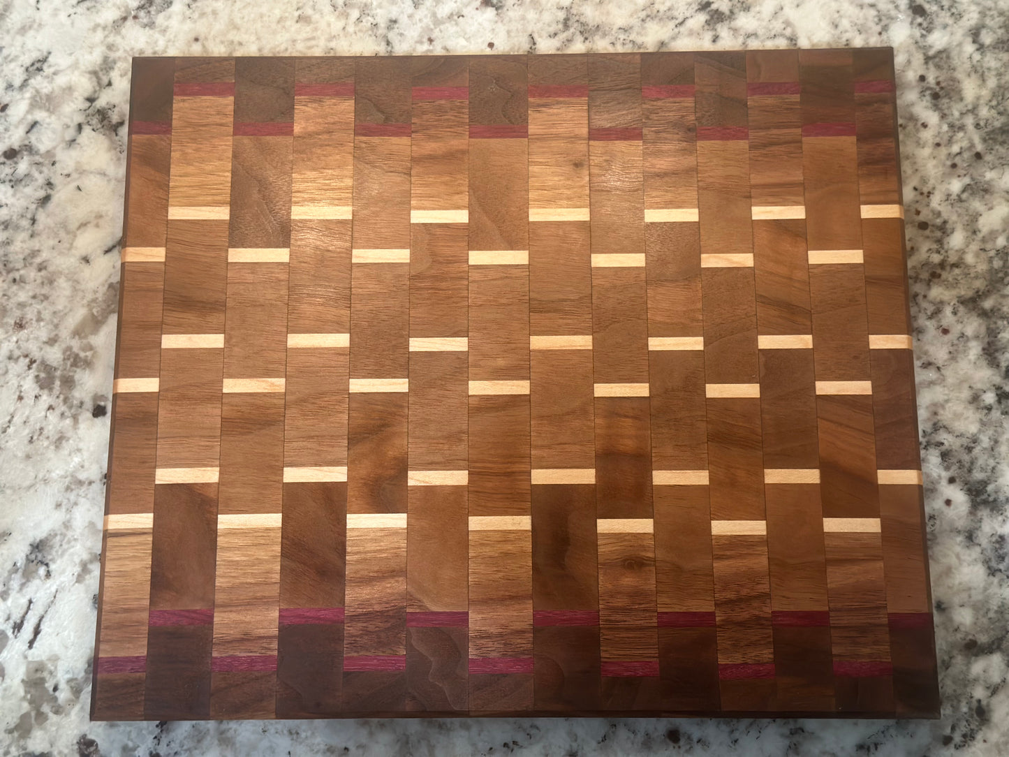 13" x 11"  Exotic Wood Cutting Board / Serving Board