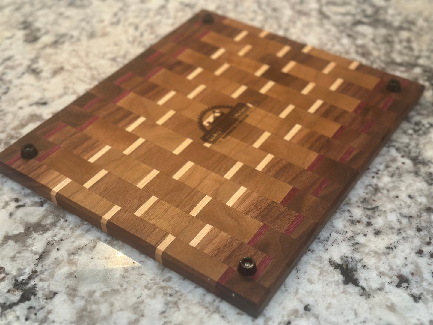 13" x 11"  Exotic Wood Cutting Board / Serving Board