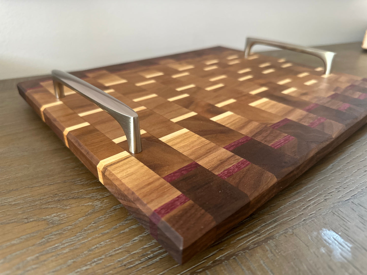 13" x 11"  Exotic Wood Cutting Board / Serving Board