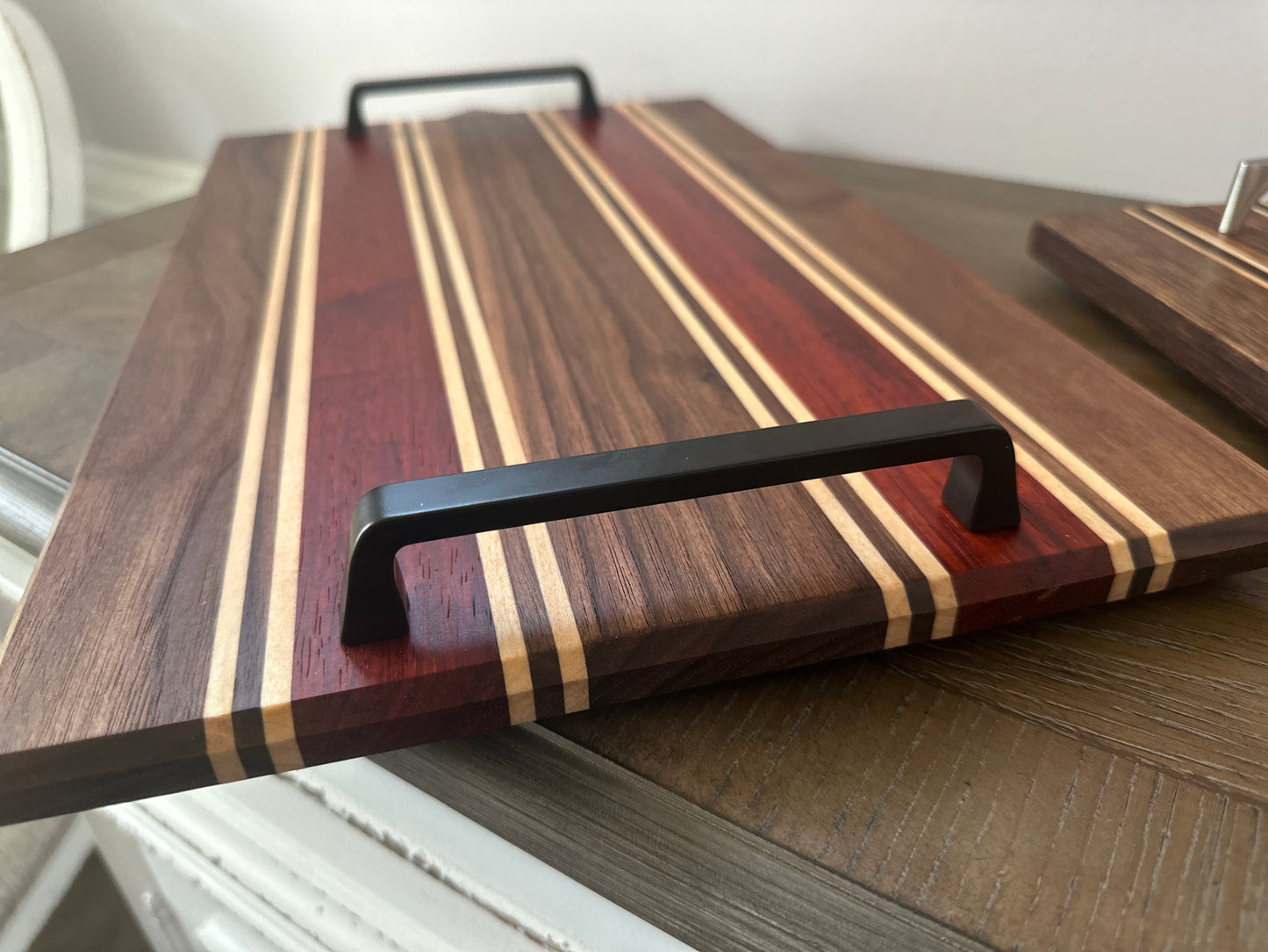 13" x 11"  Exotic Wood Cutting Board / Serving Board