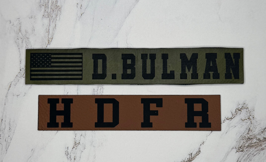 Leather Patch Name Strips