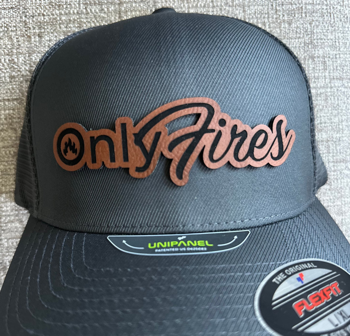 OnlyFires Leather Patch Hat - Richardson 112