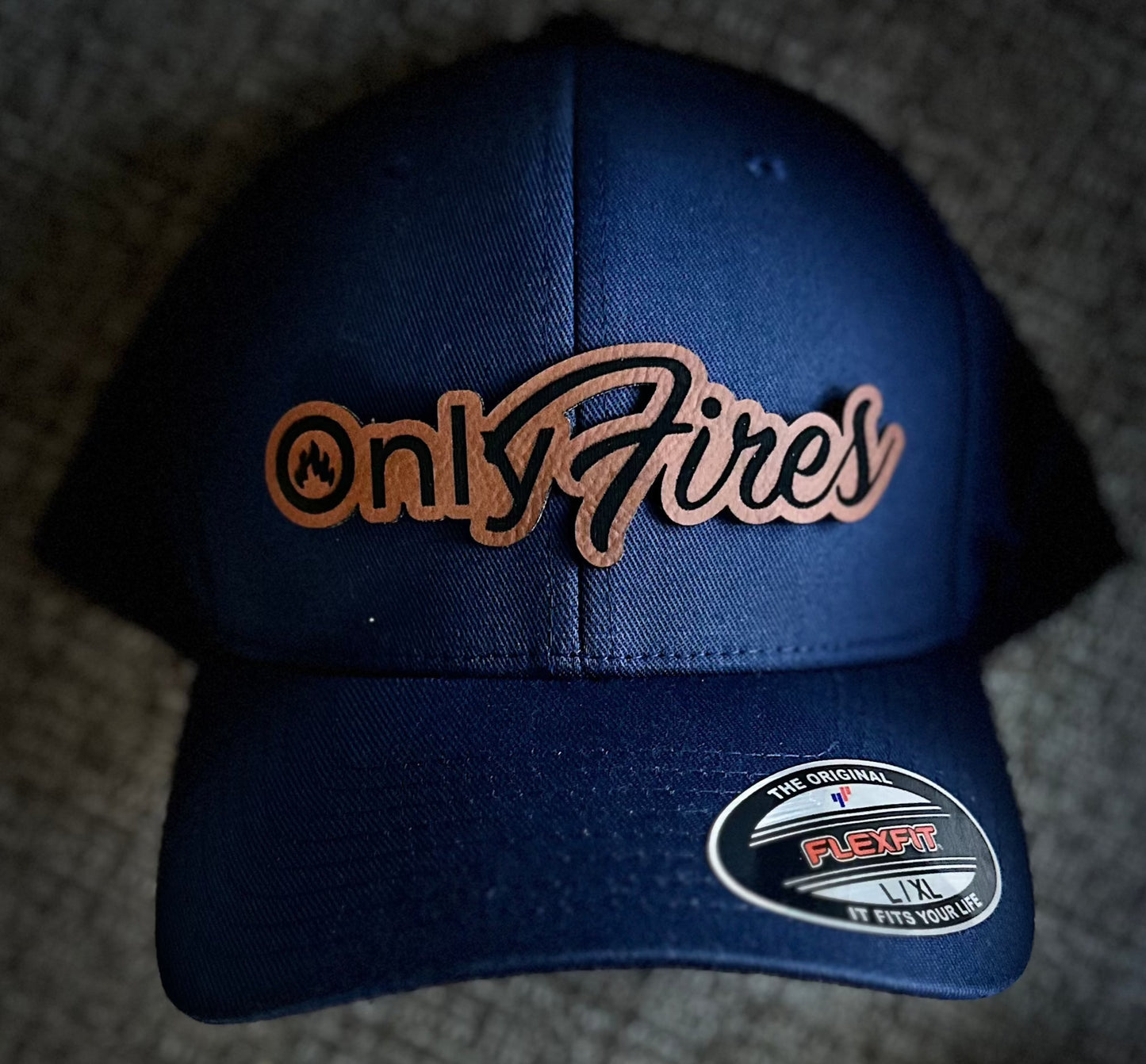 OnlyFires Leather Patch Hat - Richardson 112