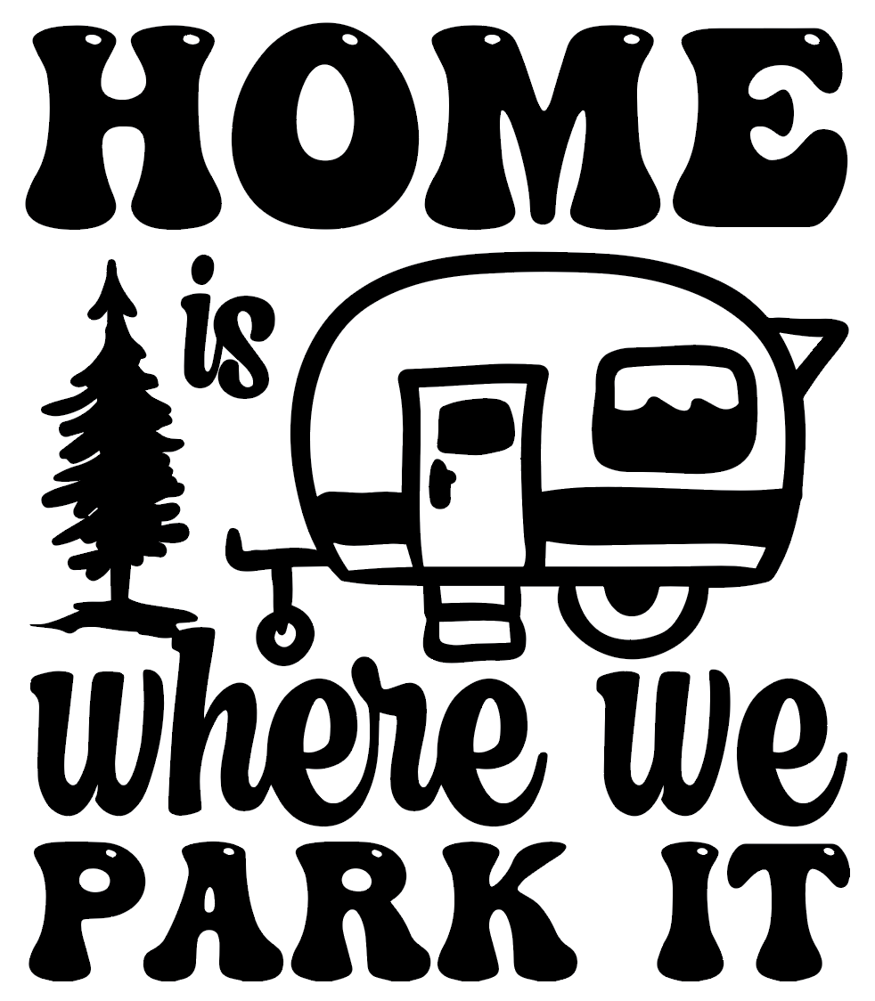 Home Is Where You Park It Aluminum Camping Flag