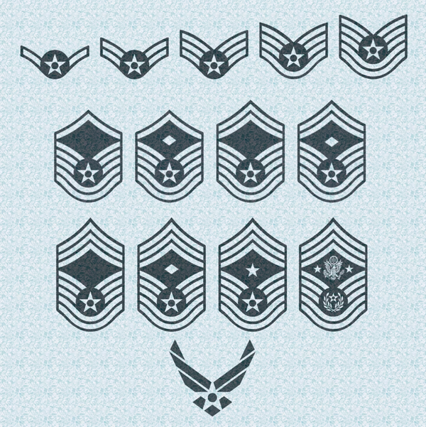 Air Force Ranks – Center of the Universe Woodworking & Engraving