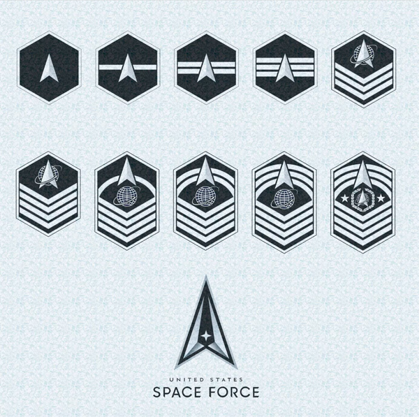 Nasa Space Ranks Space Force Ranks – Center of the Universe Woodworking & Engraving