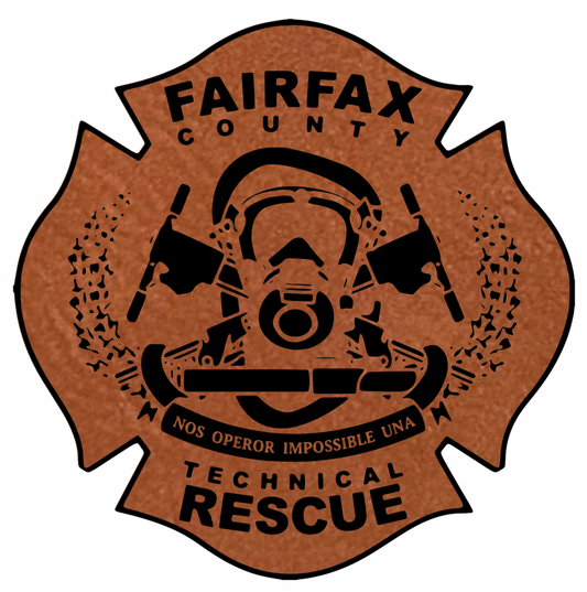 Fairfax County - Technical Rescue Leather Patch