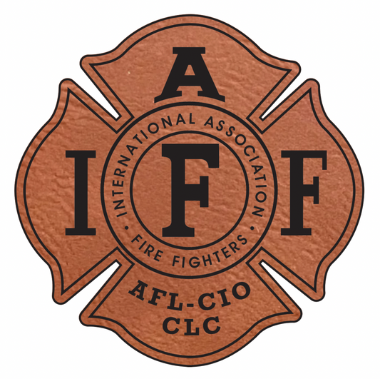 IAFF UNION MALTESE CROSS - Leather Patch