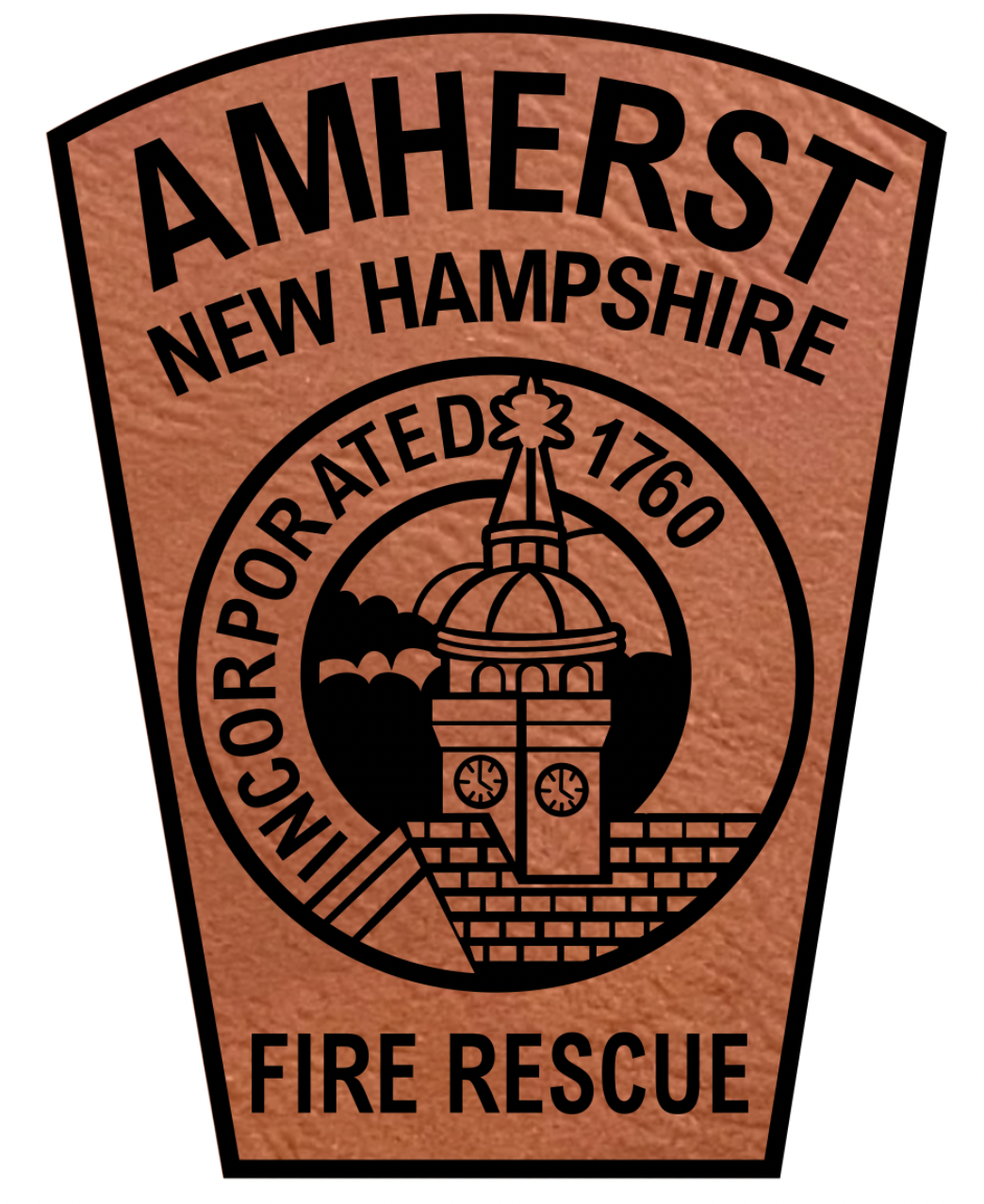 AMHERST, NH - Leather Patch Hat