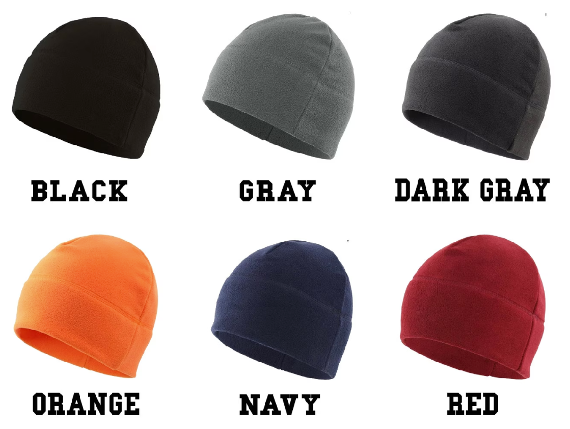 Custom top fleece beanies