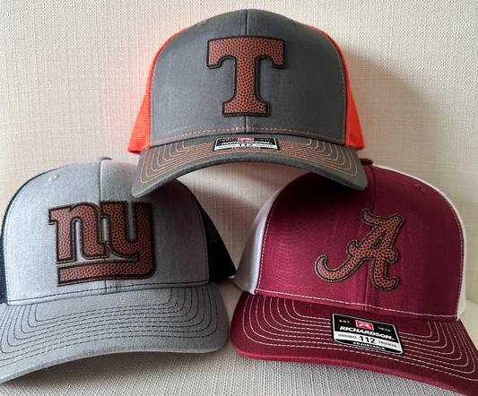 Football Leather Patch Hat