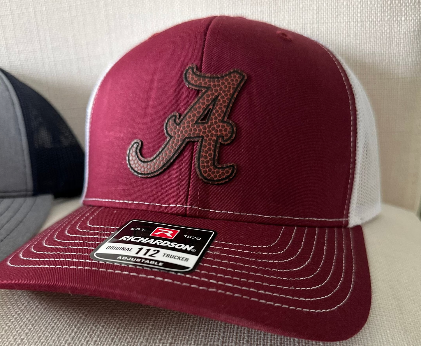 Football Leather Patch Hat