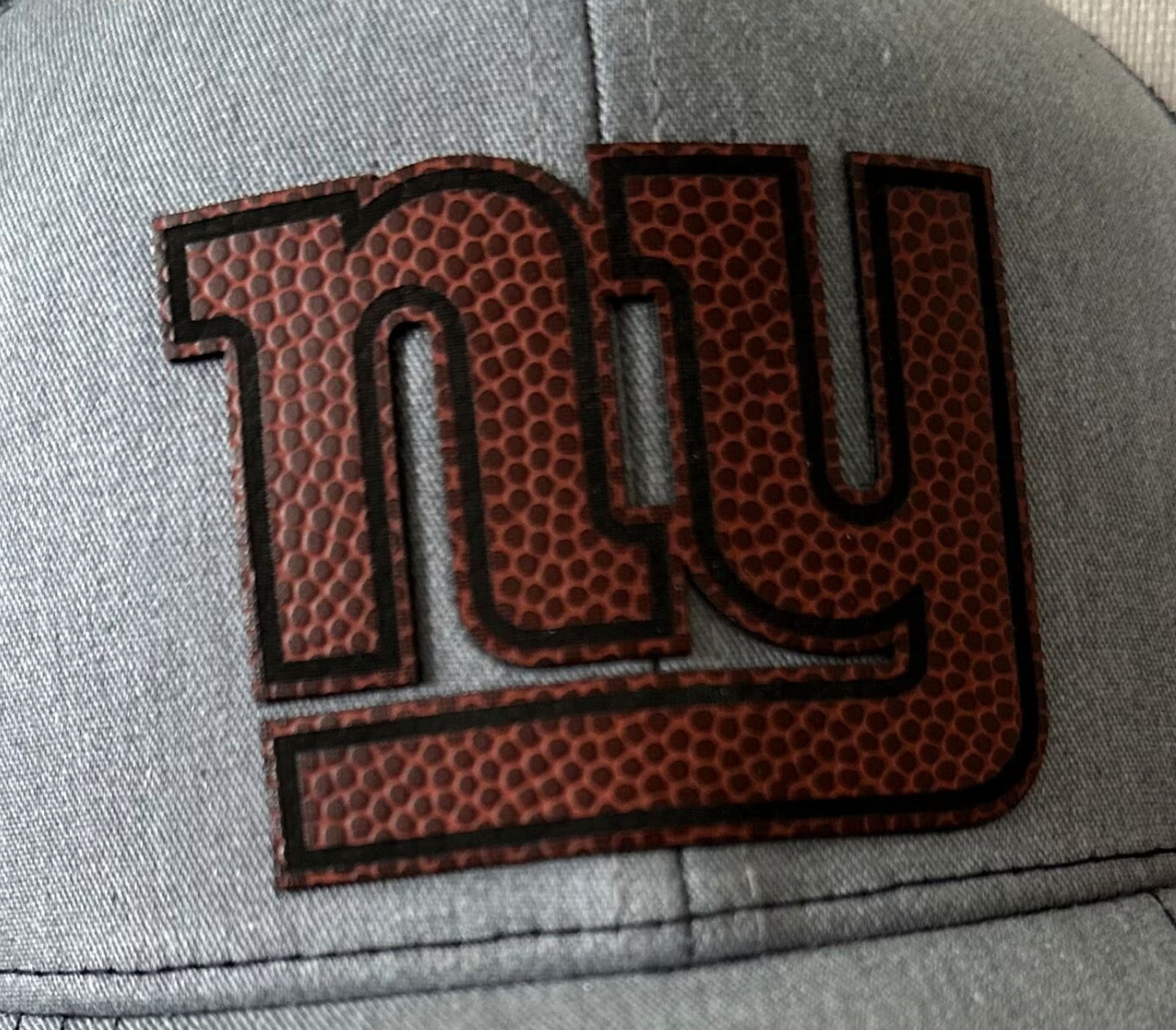 Football Leather Patch Hat